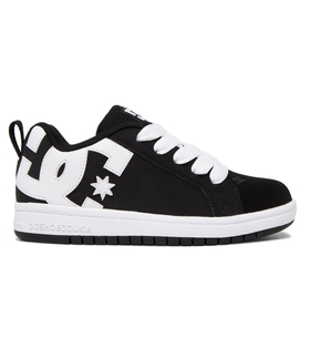 Basket DC Shoes France Court Graffik Noir Blanche Enfant | ZIK-9018007