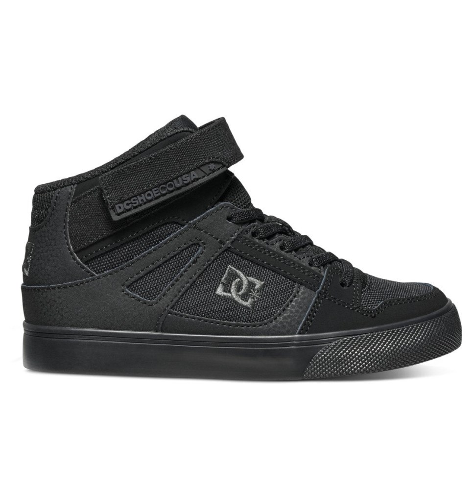 Basket Montante DC Shoes France Pure High Elastic Lace Noir Enfant | ASC-1273147