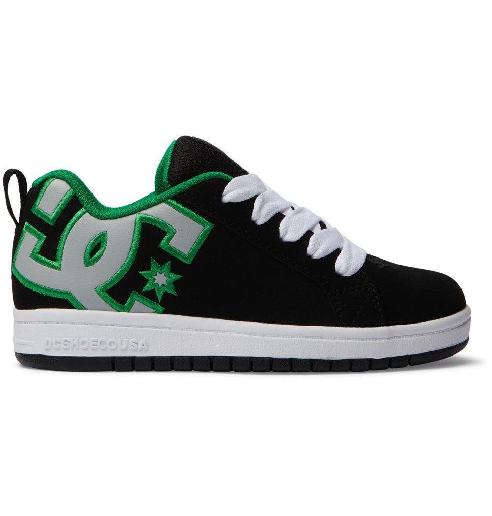 Basket DC Shoes France Court Graffik Noir Vert Enfant | RSX-9820694