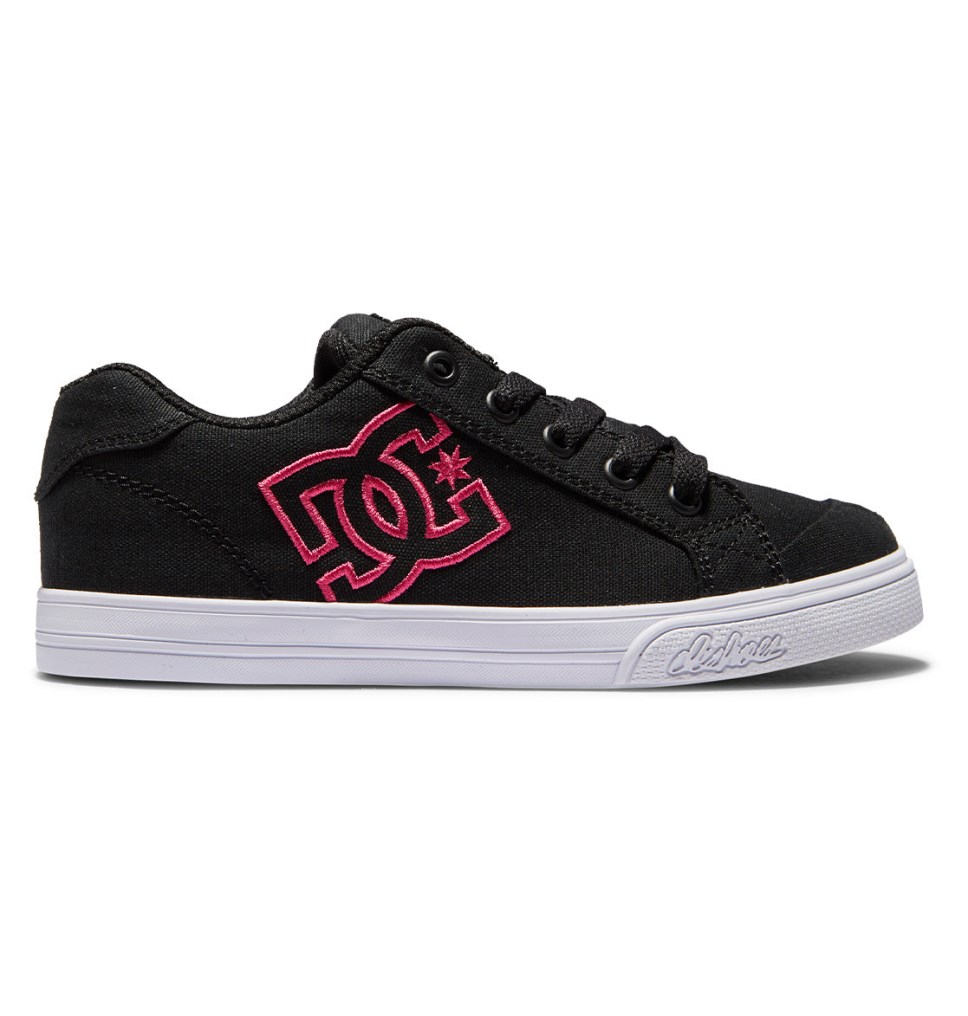 Basket DC Shoes France Chelsea Noir Rose Enfant | QUO-8410170