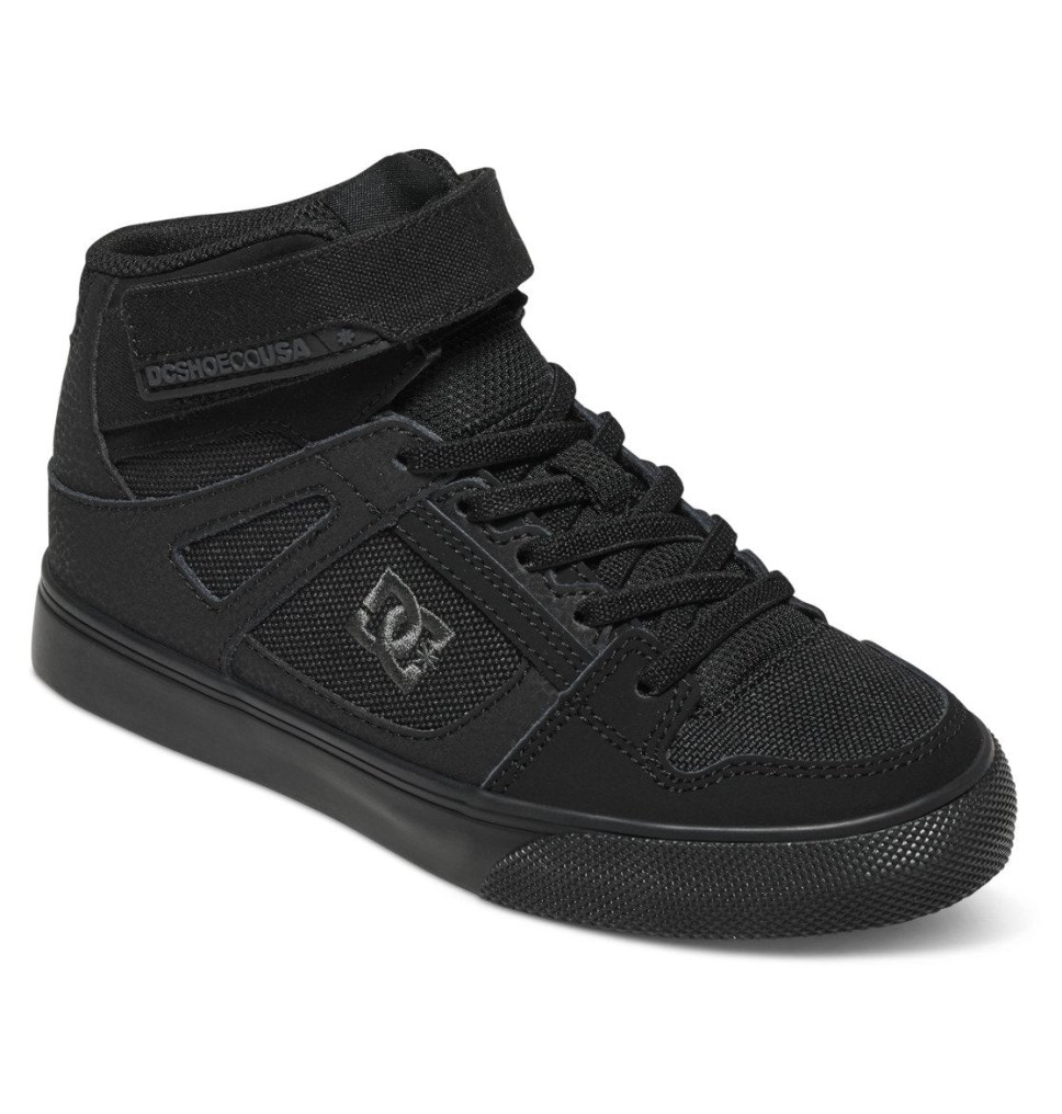 Basket Montante DC Shoes France Pure High Elastic Lace Noir Enfant | ASC-1273147