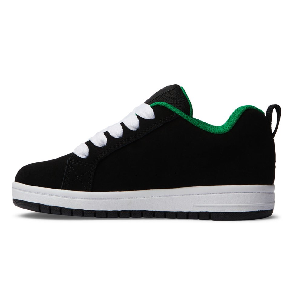 Basket DC Shoes France Court Graffik Noir Vert Enfant | RSX-9820694