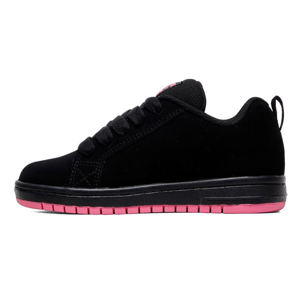 Basket DC Shoes France Court Graffik Noir Rose Enfant | TSP-9984230