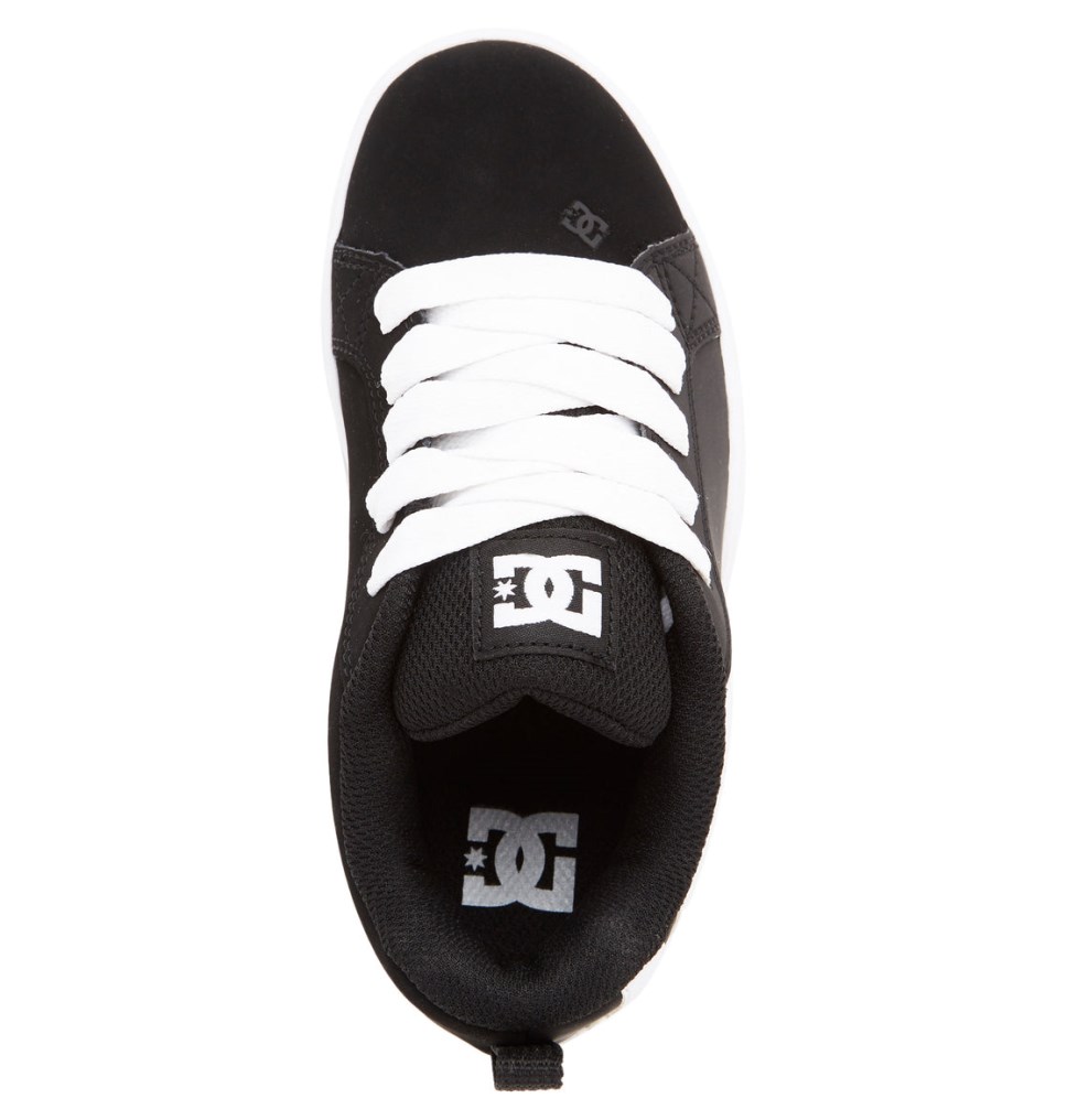 Basket DC Shoes France Court Graffik Noir Blanche Enfant | ZIK-9018007