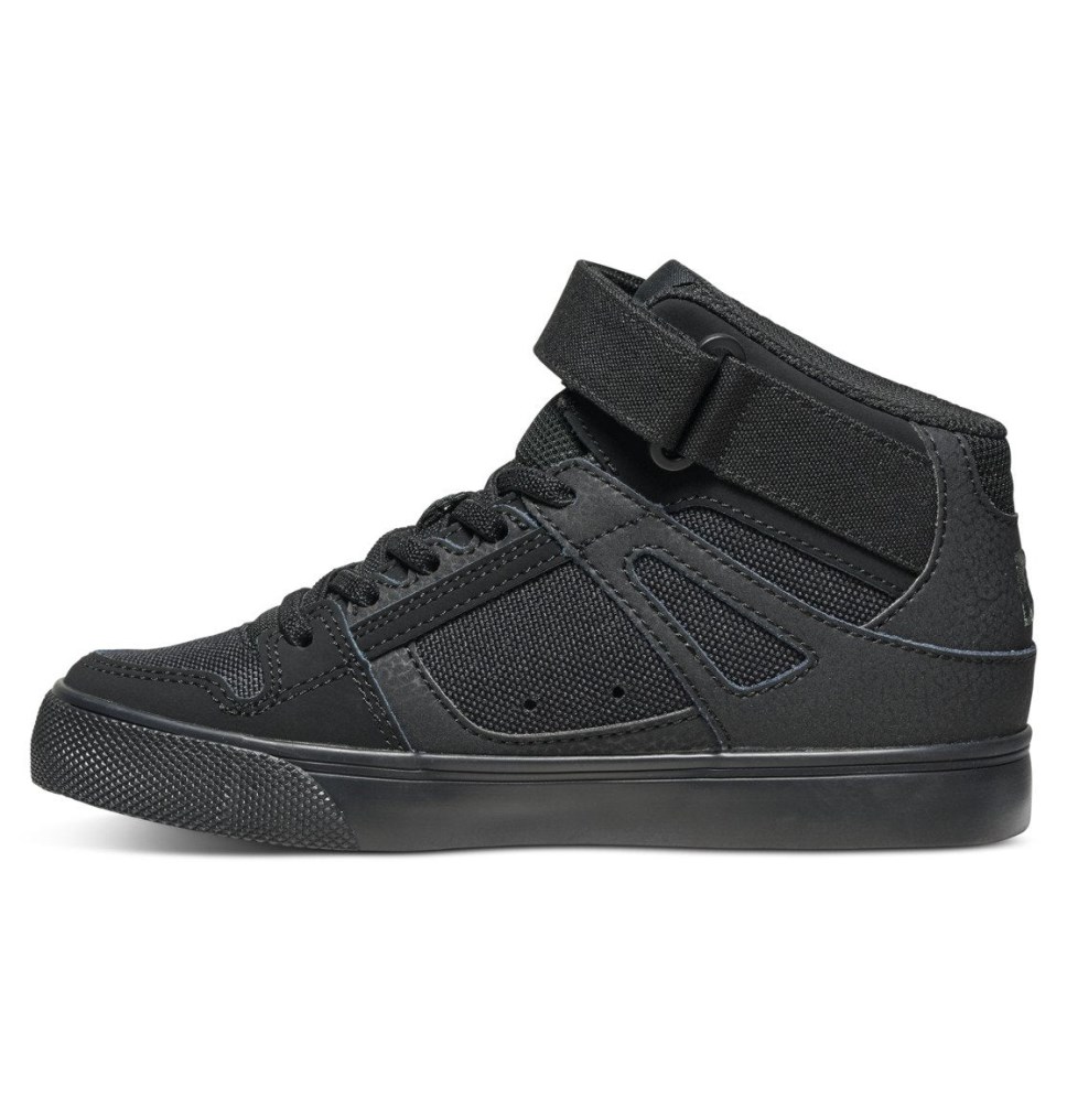 Basket Montante DC Shoes France Pure High Elastic Lace Noir Enfant | ASC-1273147