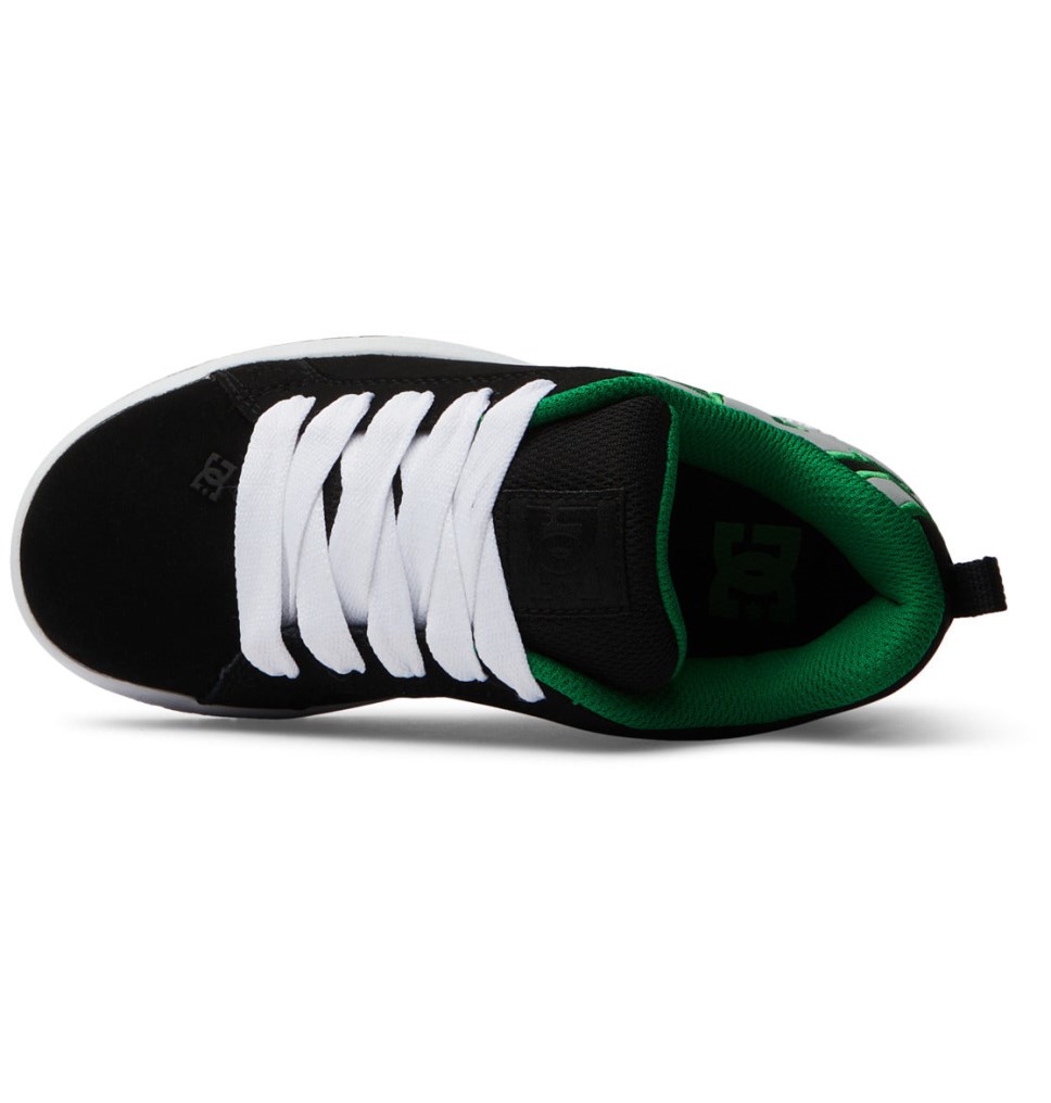 Basket DC Shoes France Court Graffik Noir Vert Enfant | RSX-9820694