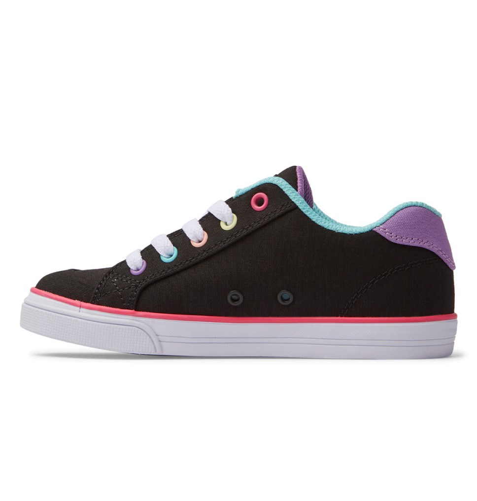 Basket DC Shoes France Chelsea Noir Multicolore Stripes Enfant | POB-6450307