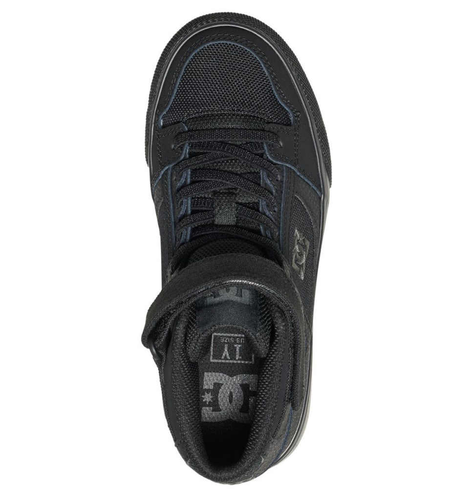 Basket Montante DC Shoes France Pure High Elastic Lace Noir Enfant | ASC-1273147