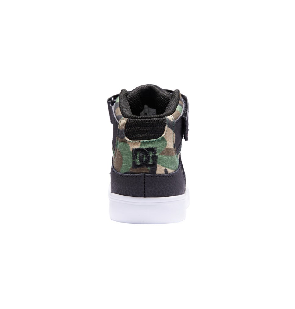 Basket Montante DC Shoes France Pure High Elastic Lace Noir Camouflage Enfant | TAA-7422005