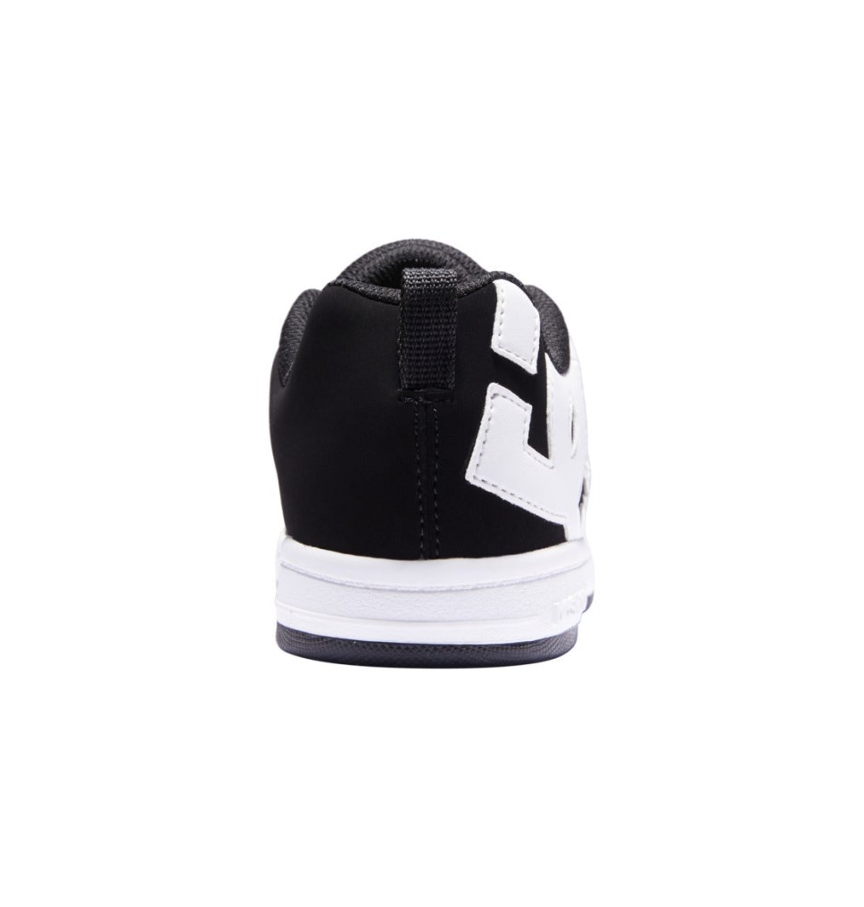 Basket DC Shoes France Court Graffik Noir Blanche Enfant | ZIK-9018007