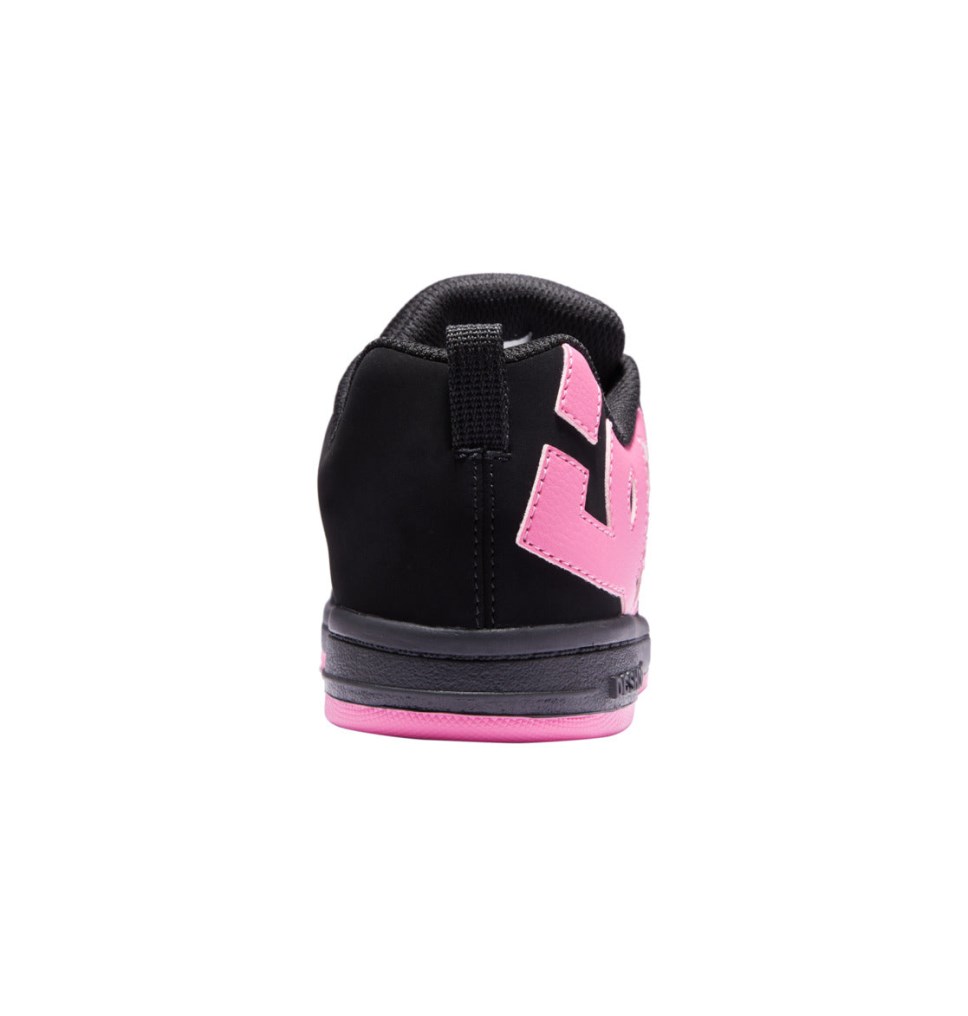 Basket DC Shoes France Court Graffik Noir Rose Enfant | TSP-9984230