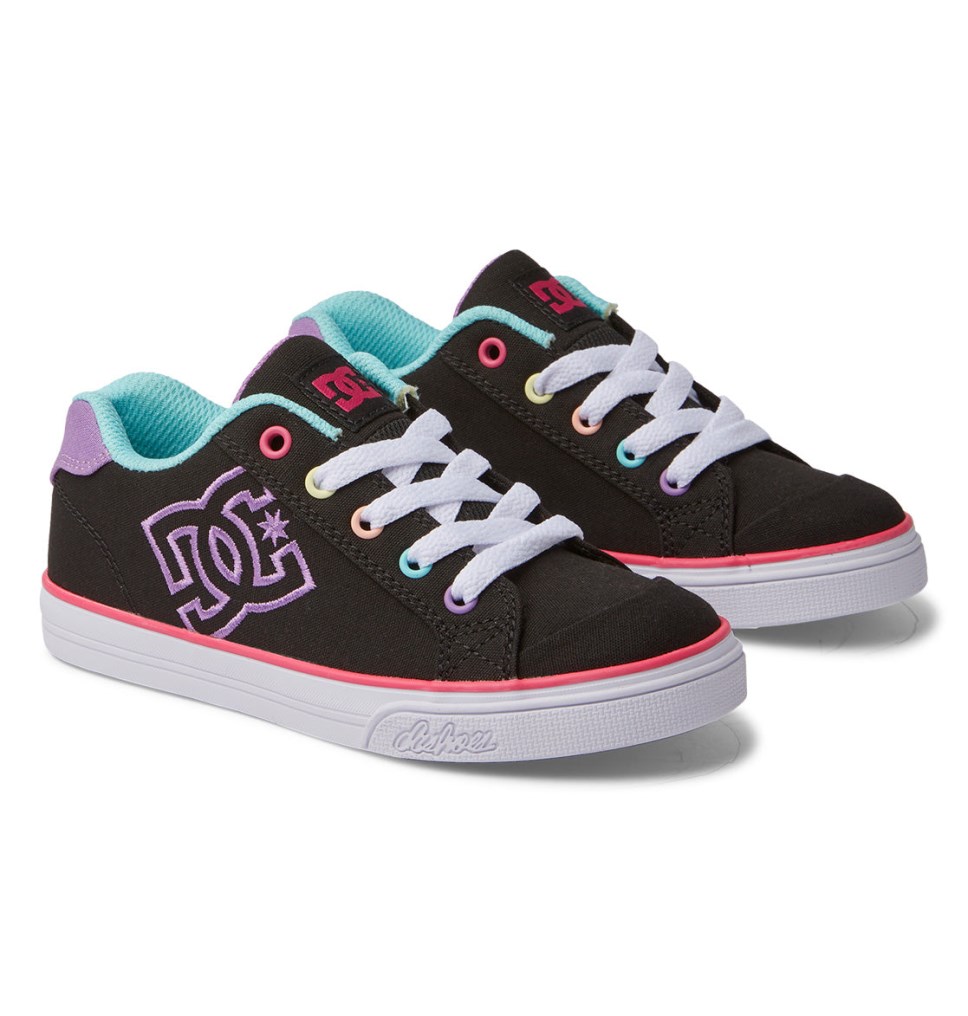 Basket DC Shoes France Chelsea Noir Multicolore Stripes Enfant | POB-6450307