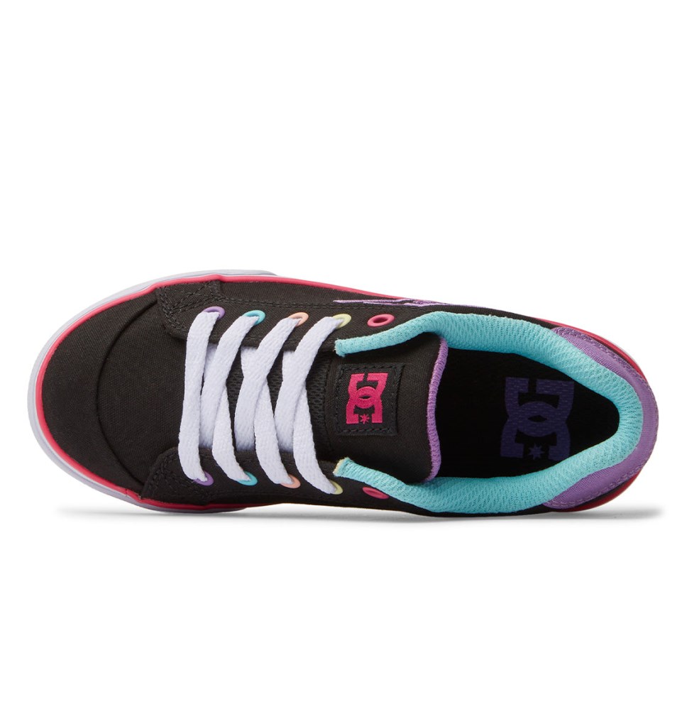 Basket DC Shoes France Chelsea Noir Multicolore Stripes Enfant | POB-6450307