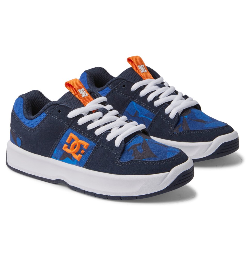 Basket DC Shoes France Lynx Zero Bleu Orange Enfant | SWQ-6231546