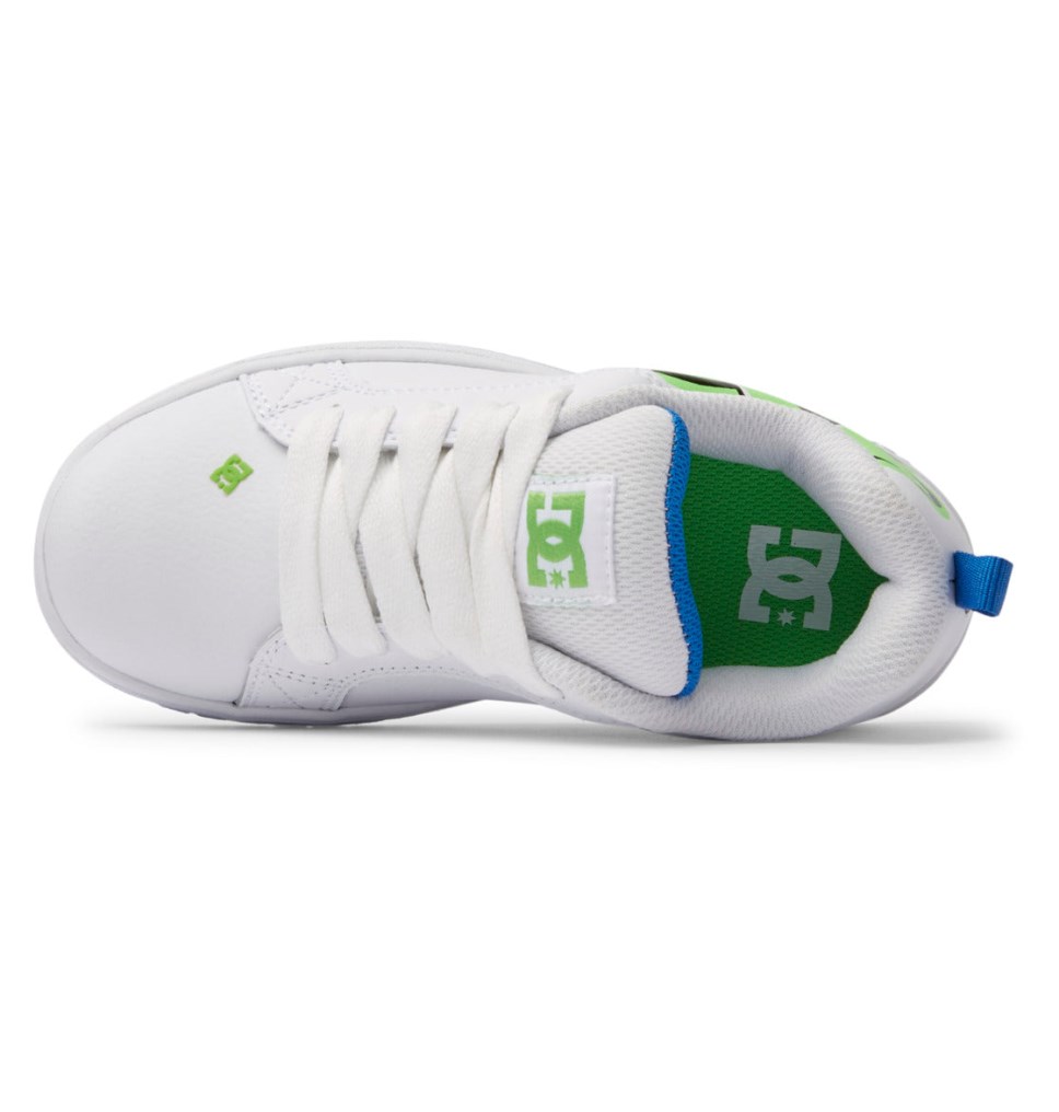 Basket DC Shoes France Graffiti Print Court Graffik Blanche Enfant | NPI-9127738