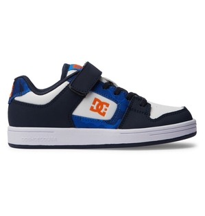 Basket DC Shoes France Manteca 4 Elastic Lace Bleu Orange Enfant | ICG-4675938