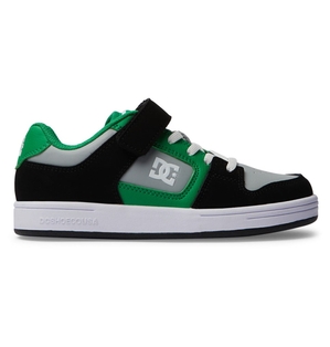 Basket DC Shoes France Manteca 4 Elastic Lace Noir Vert Enfant | MSI-8327832