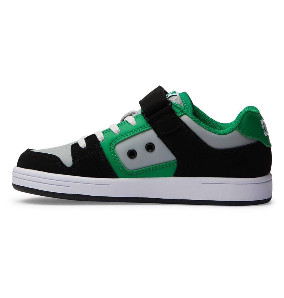 Basket DC Shoes France Manteca 4 Elastic Lace Noir Vert Enfant | MSI-8327832