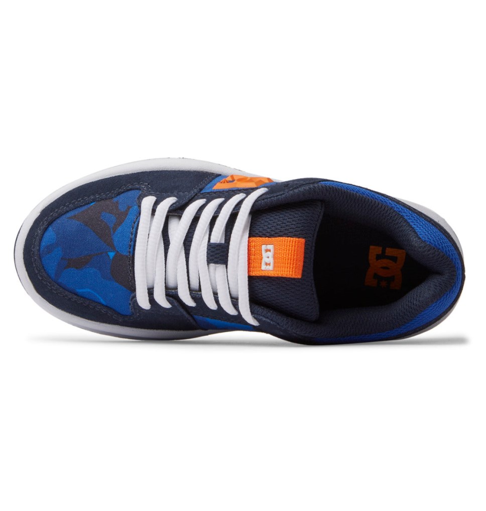 Basket DC Shoes France Lynx Zero Bleu Orange Enfant | SWQ-6231546