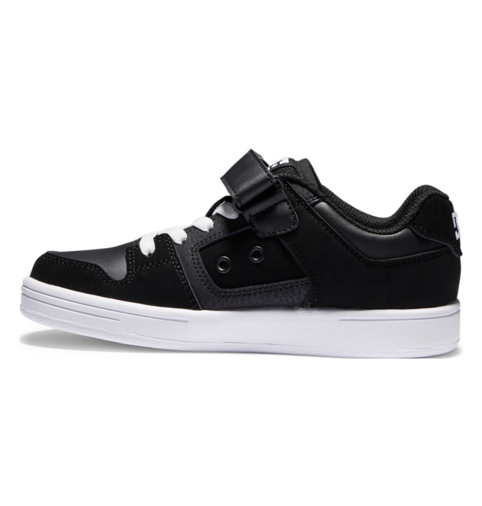 Basket DC Shoes France Manteca 4 Elastic Lace Noir Blanche Enfant | IQO-2908976