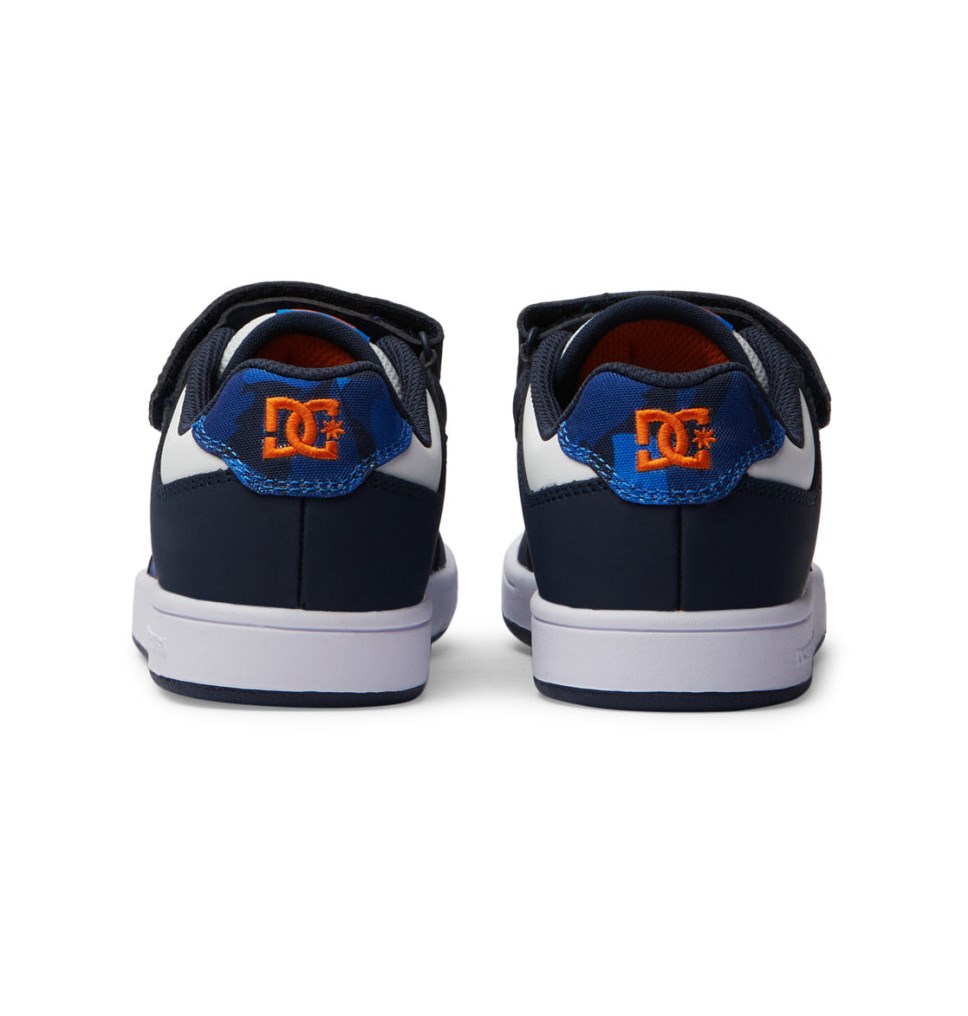 Basket DC Shoes France Manteca 4 Elastic Lace Bleu Orange Enfant | ICG-4675938