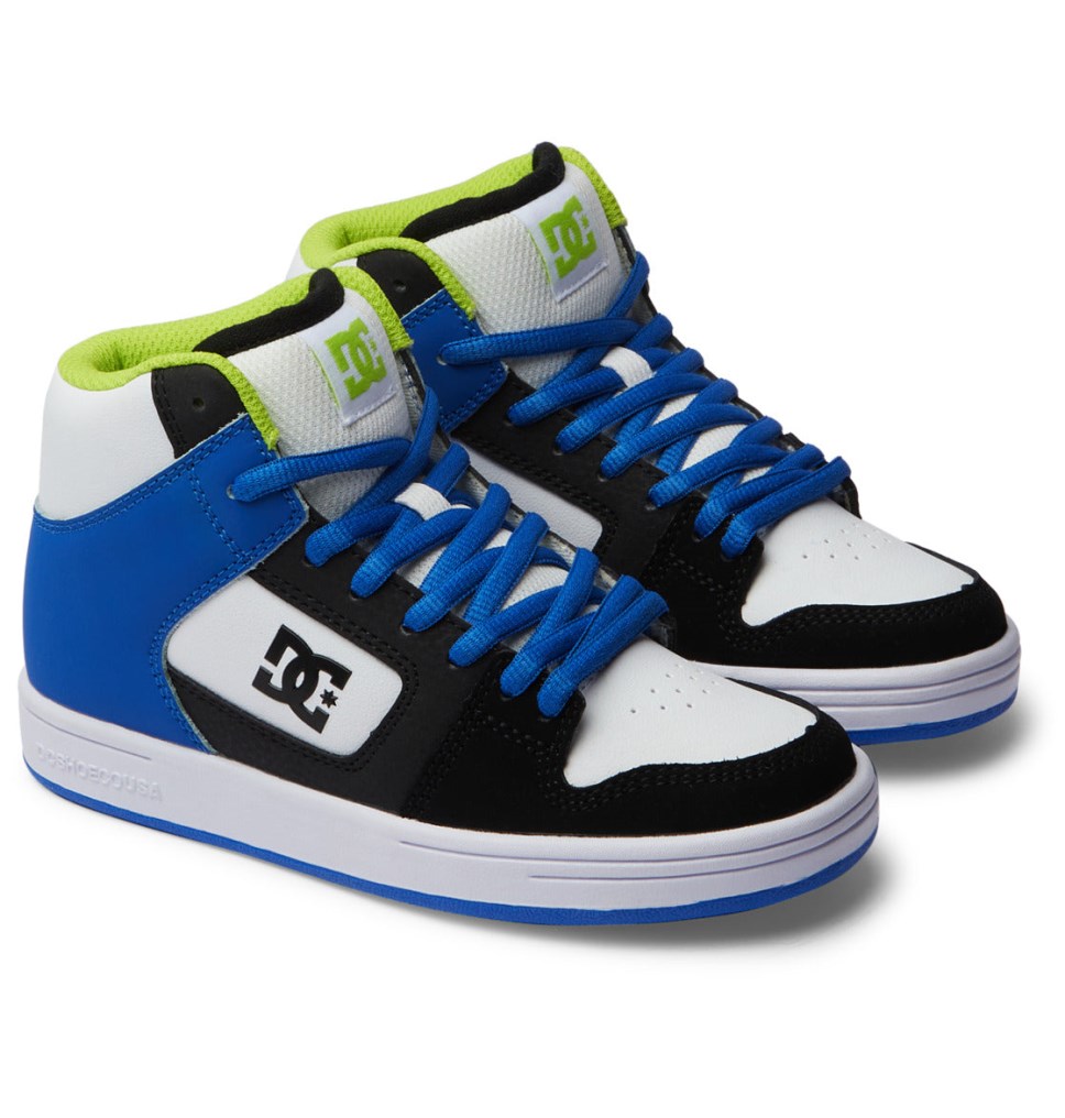 Basket DC Shoes France Manteca 4 HI Noir Bleu Vert Enfant | BPM-4502172