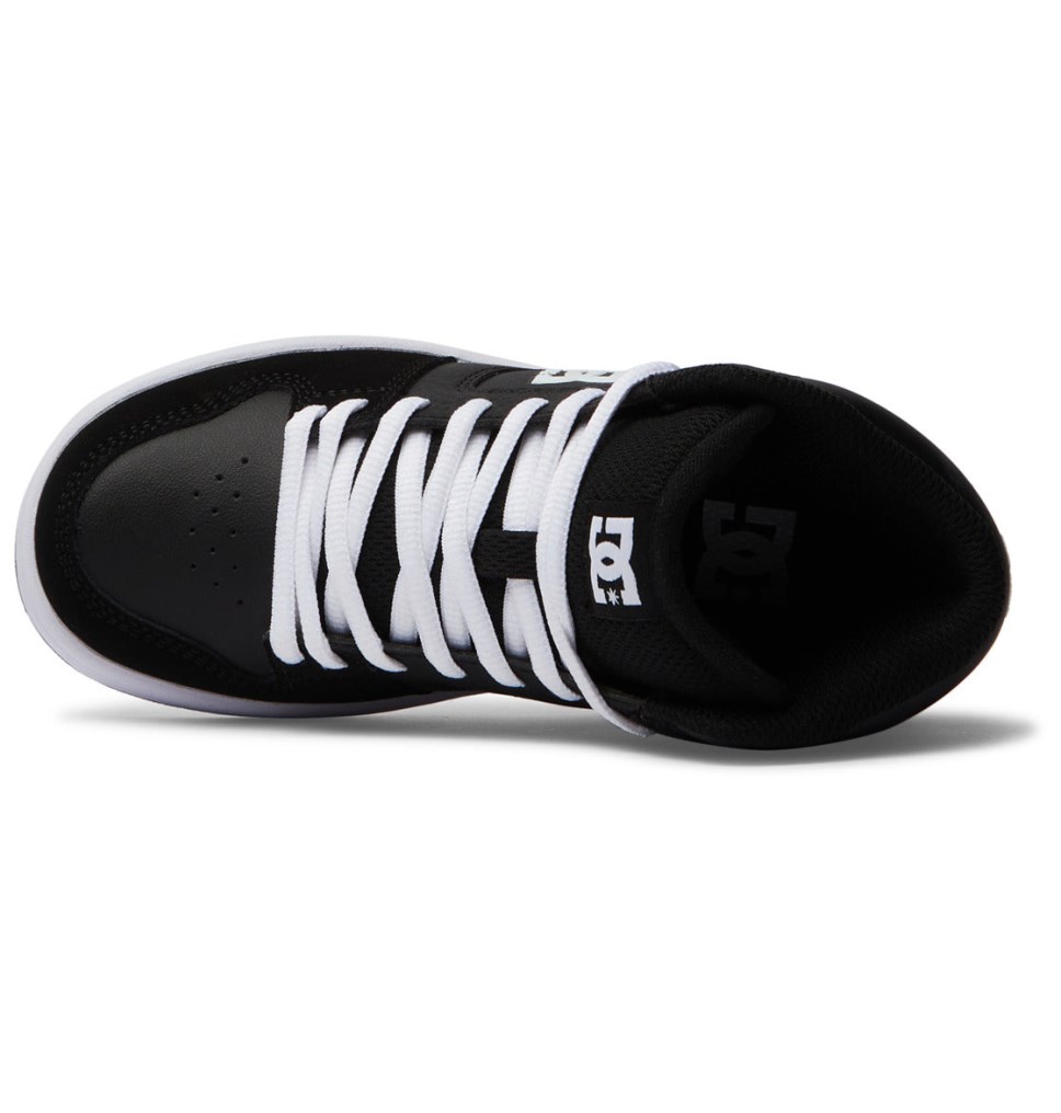 Basket DC Shoes France Manteca 4 HI Noir Blanche Enfant | TBV-5141883