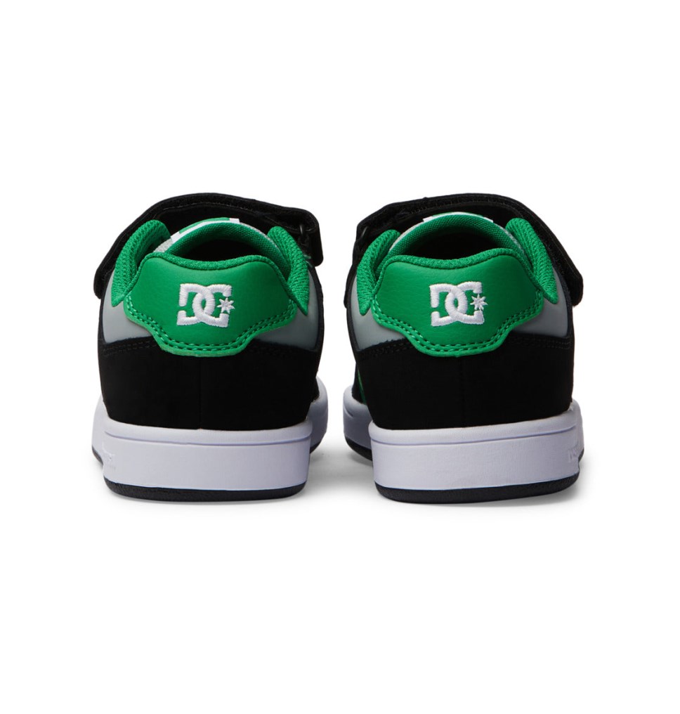 Basket DC Shoes France Manteca 4 Elastic Lace Noir Vert Enfant | MSI-8327832