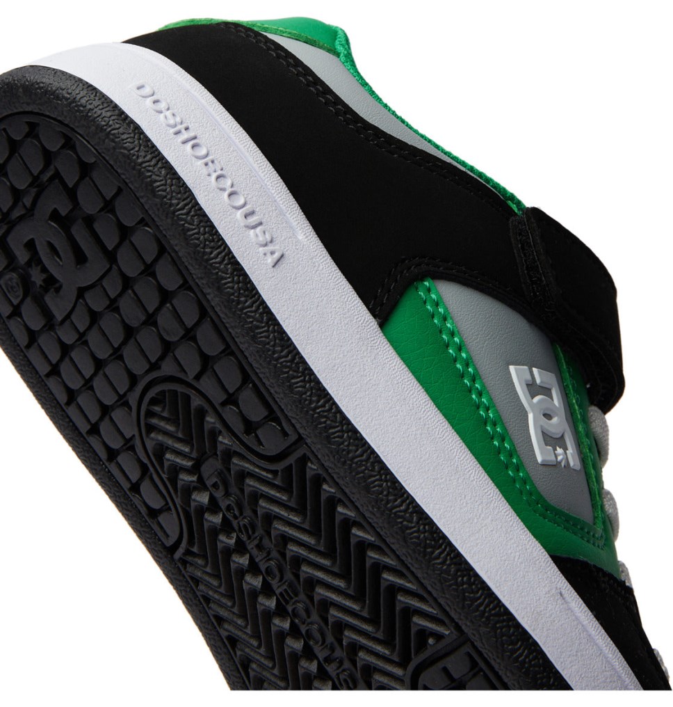 Basket DC Shoes France Manteca 4 Elastic Lace Noir Vert Enfant | MSI-8327832