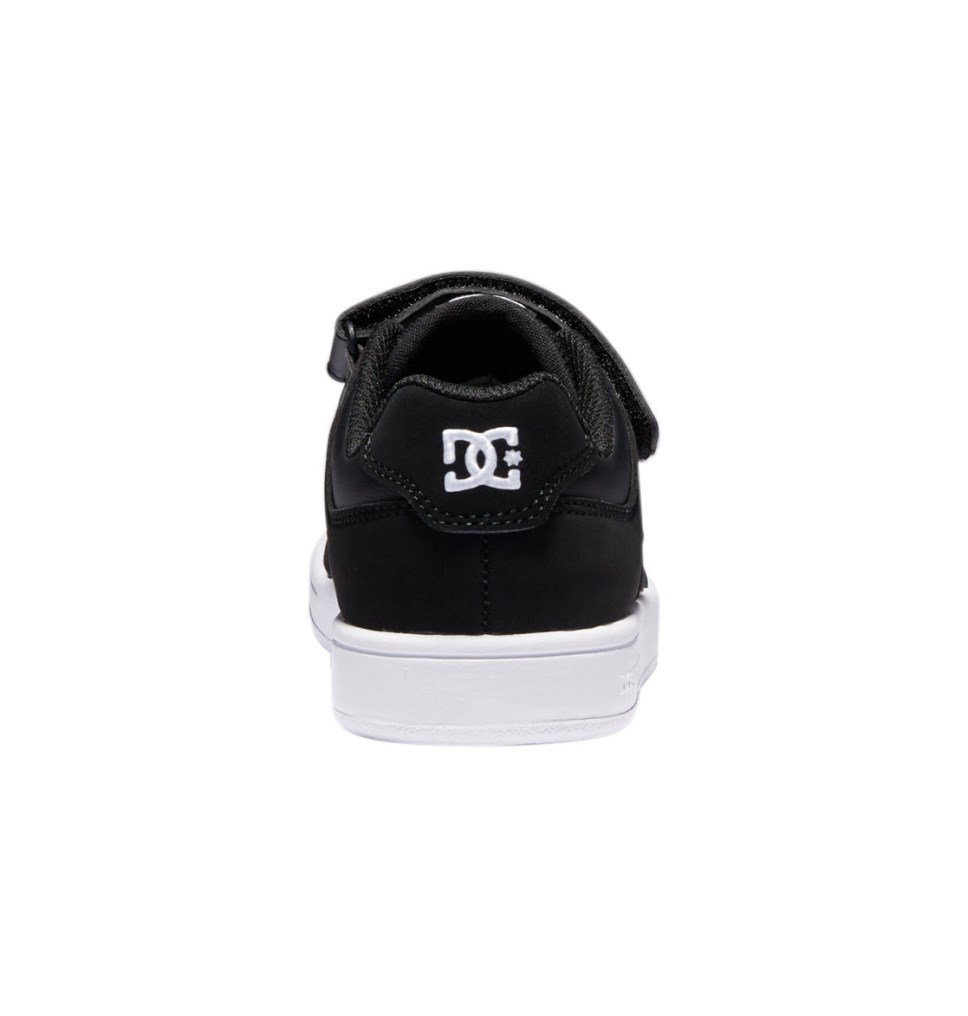 Basket DC Shoes France Manteca 4 Elastic Lace Noir Blanche Enfant | IQO-2908976