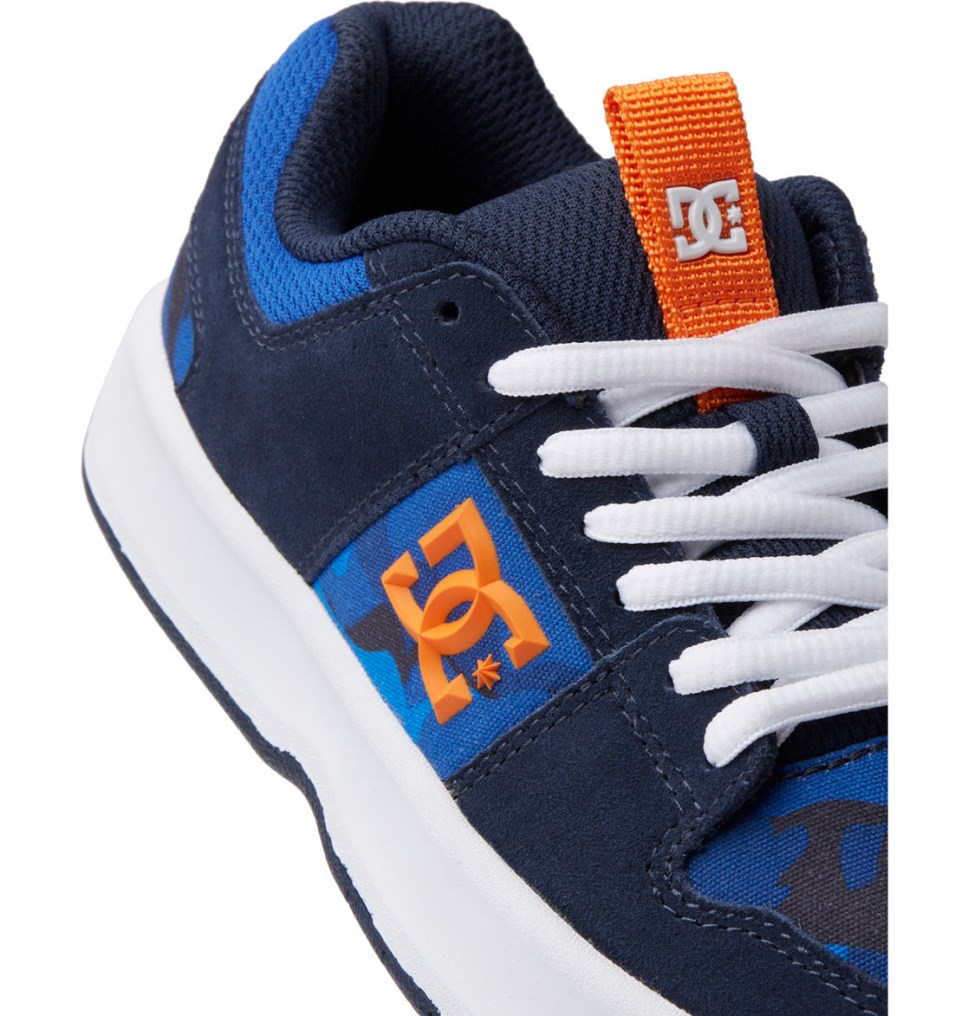 Basket DC Shoes France Lynx Zero Bleu Orange Enfant | SWQ-6231546