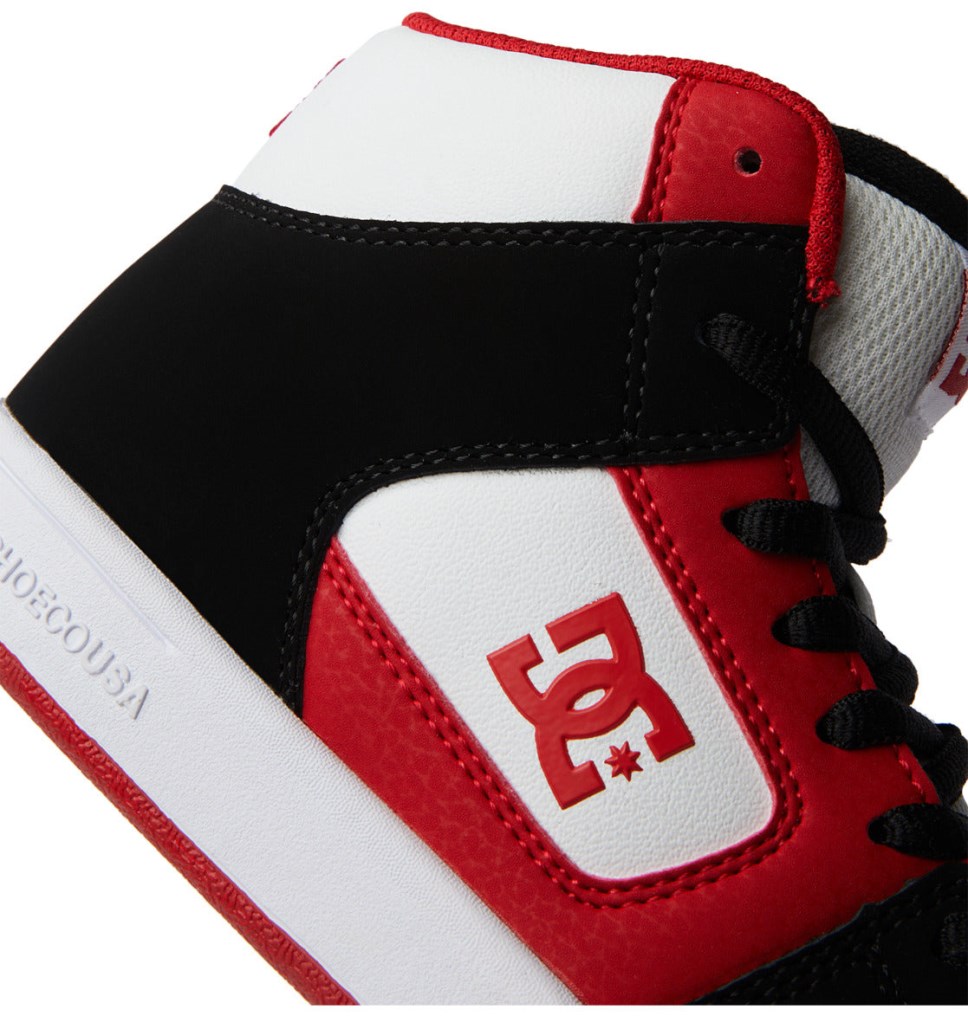 Basket DC Shoes France Manteca 4 HI Noir Rouge Enfant | UTB-1313951