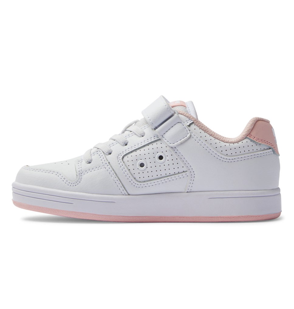 Basket DC Shoes France Manteca 4 V Blanche Rose Enfant | CTR-8887699