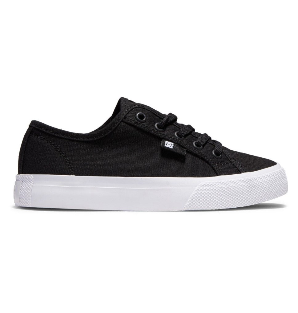 Basket DC Shoes France Manual Noir Blanche Enfant | KZR-2033640