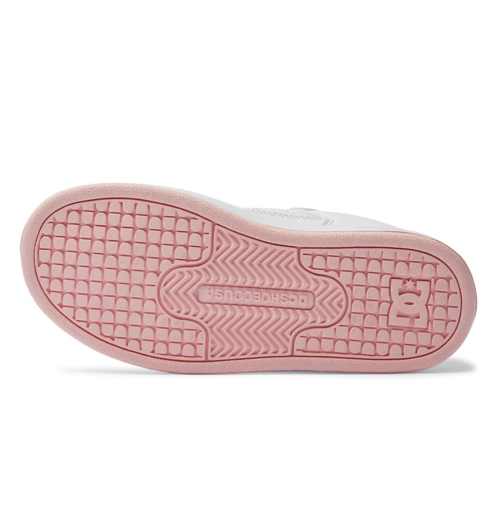 Basket DC Shoes France Manteca 4 V Blanche Rose Enfant | CTR-8887699