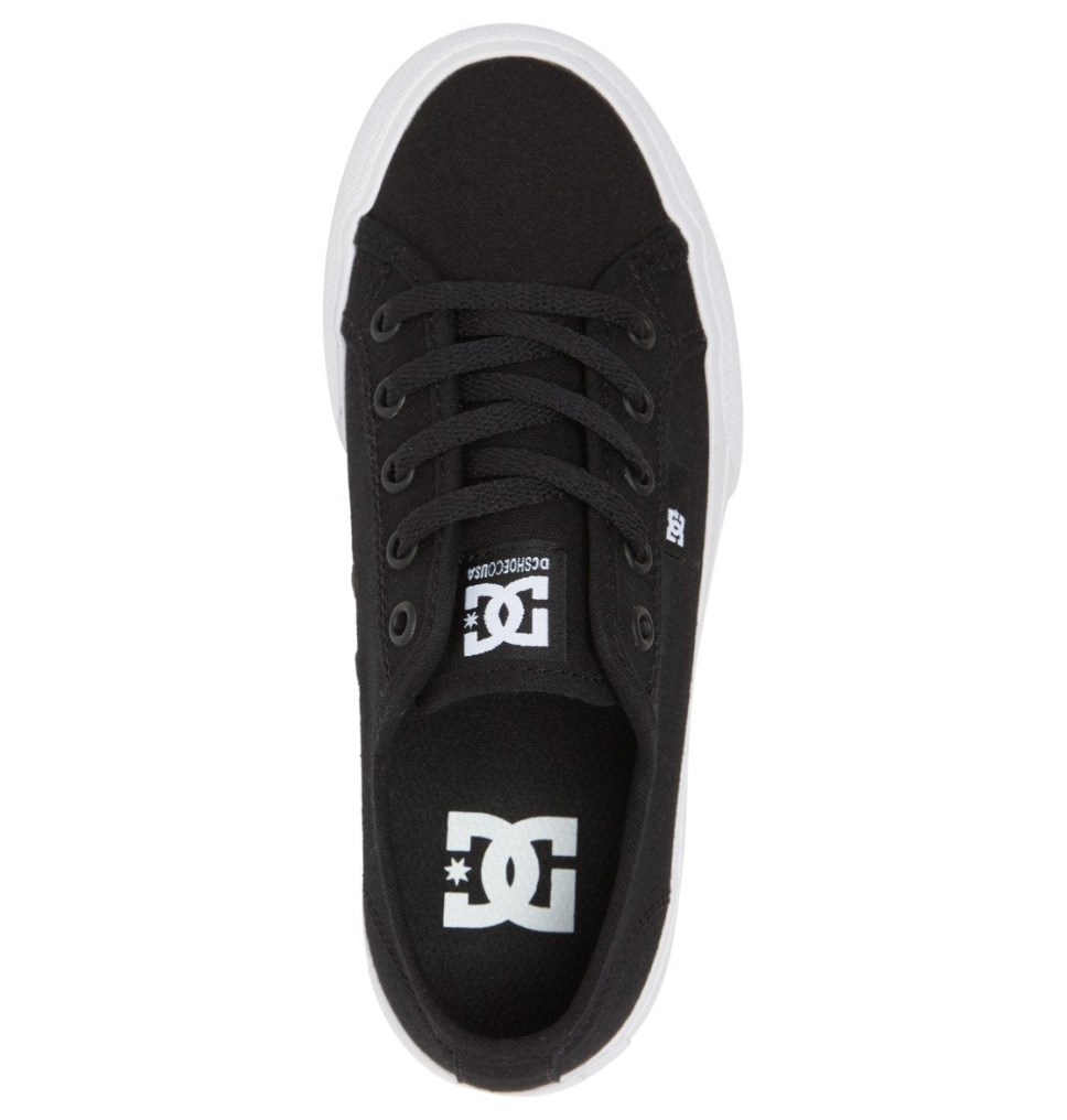 Basket DC Shoes France Manual Noir Blanche Enfant | KZR-2033640