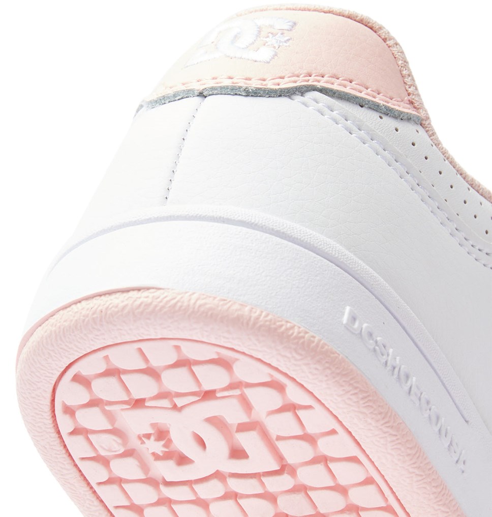 Basket DC Shoes France Manteca 4 V Blanche Rose Enfant | CTR-8887699