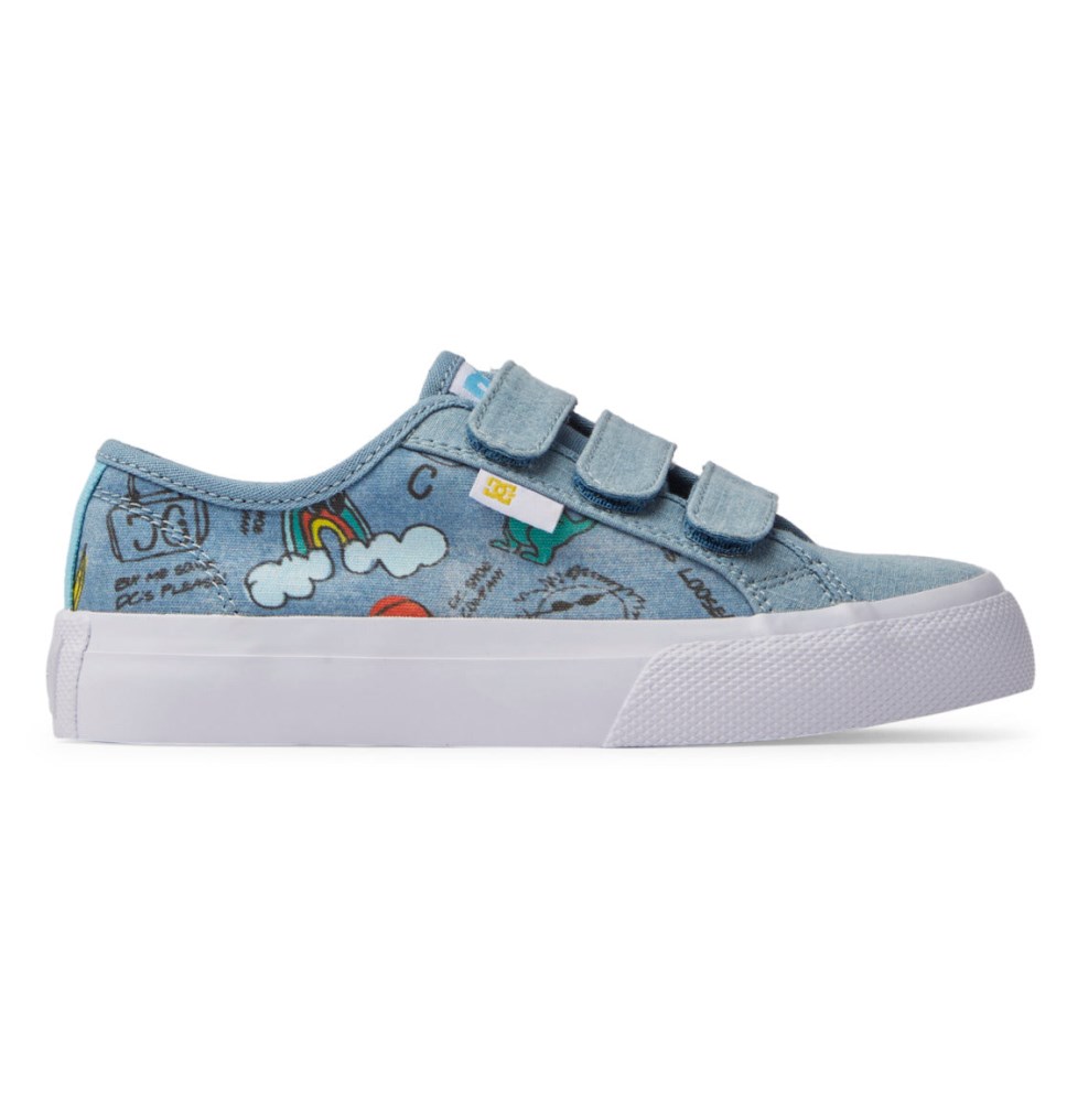 Basket DC Shoes France Manual V Bleu Foncé Enfant | UEI-6359470