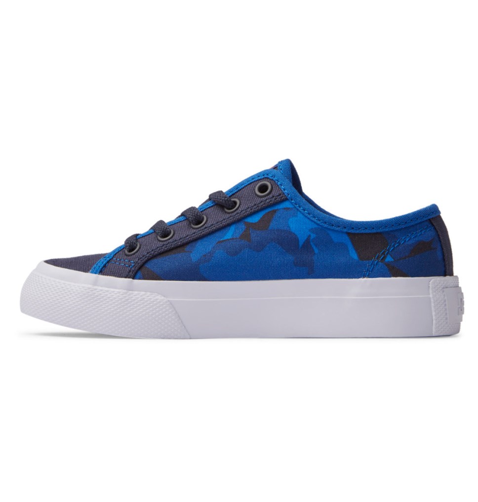 Basket DC Shoes France Manual Bleu Orange Enfant | BQS-6591272