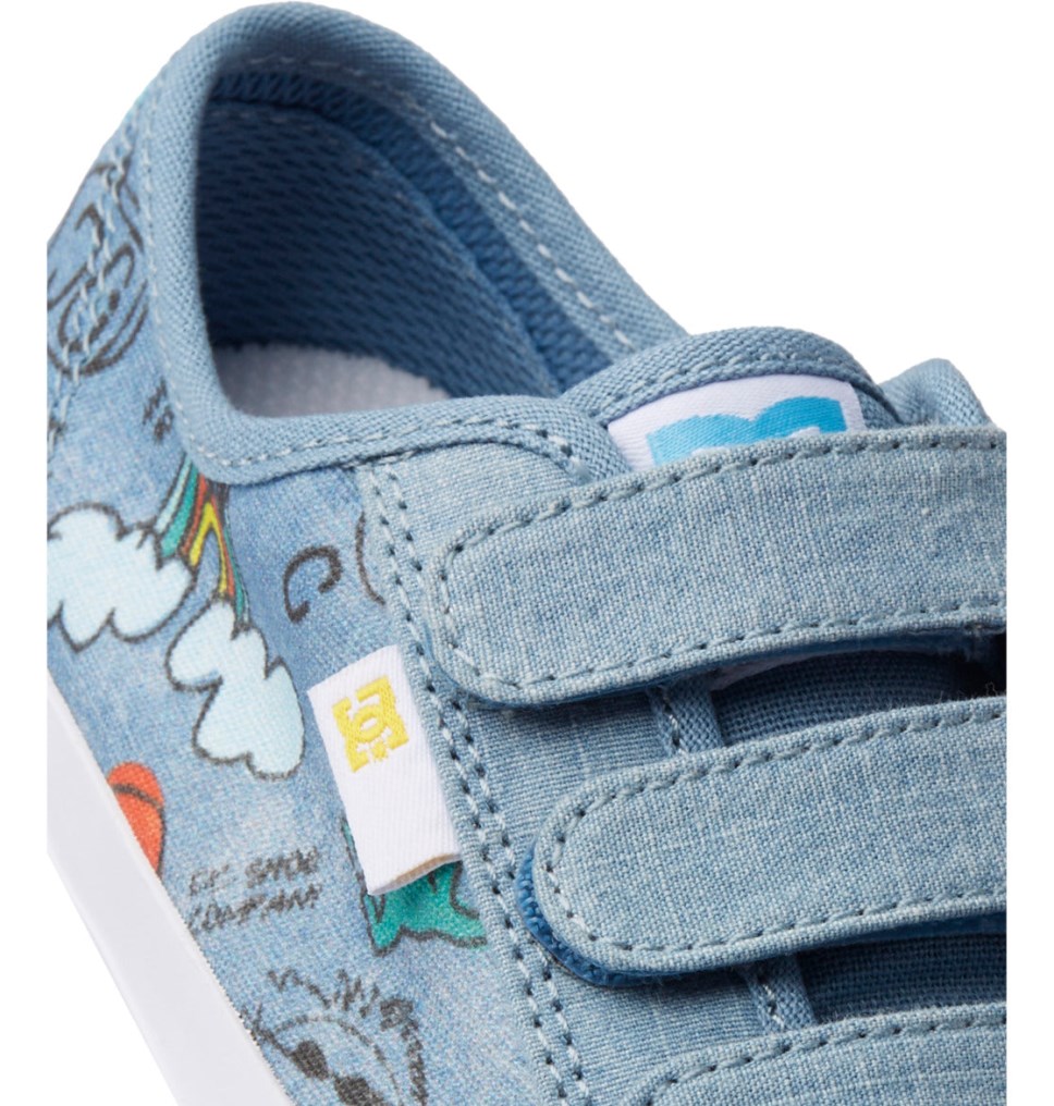 Basket DC Shoes France Manual V Bleu Foncé Enfant | UEI-6359470