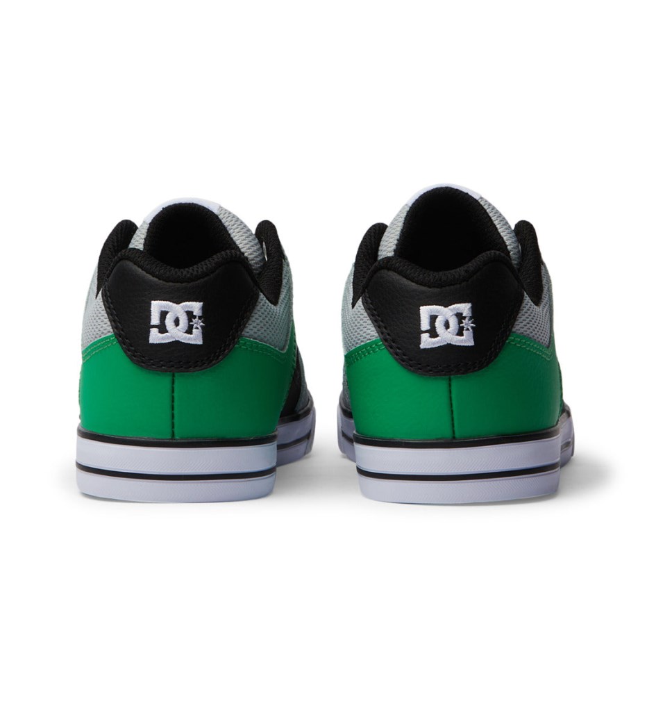 Basket DC Shoes France Pure Noir Vert Enfant | RPY-0757049