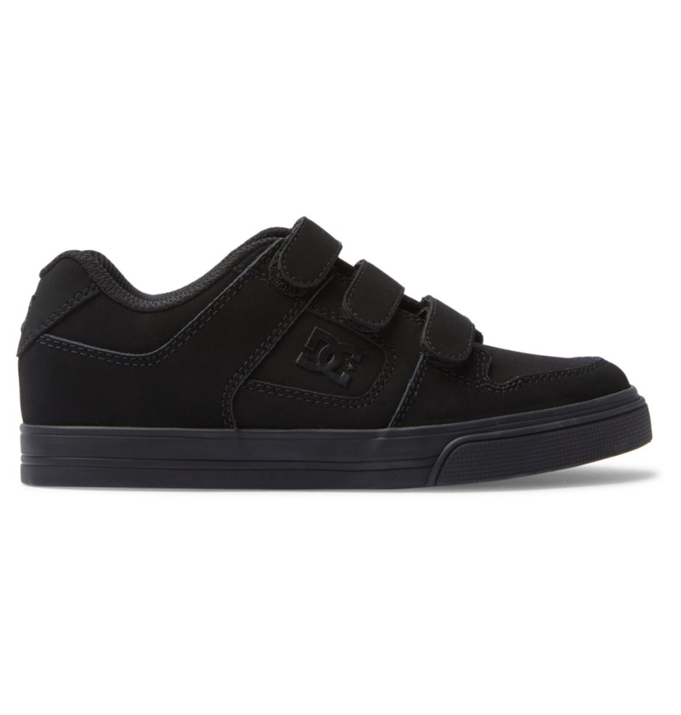 Basket DC Shoes France Pure Velcro Noir Enfant | TSP-6397770