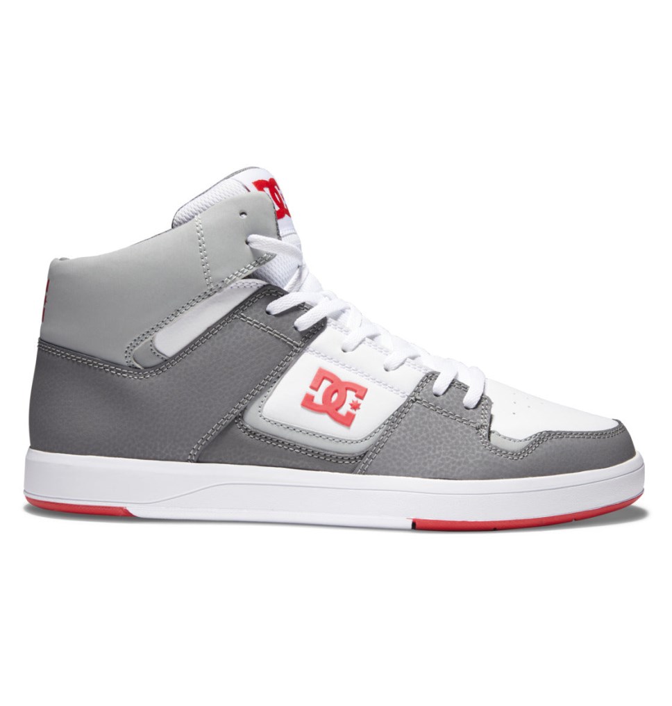 Basket Montante DC Shoes France Cure Blanche Grise Rouge Homme | ZTC-8964957