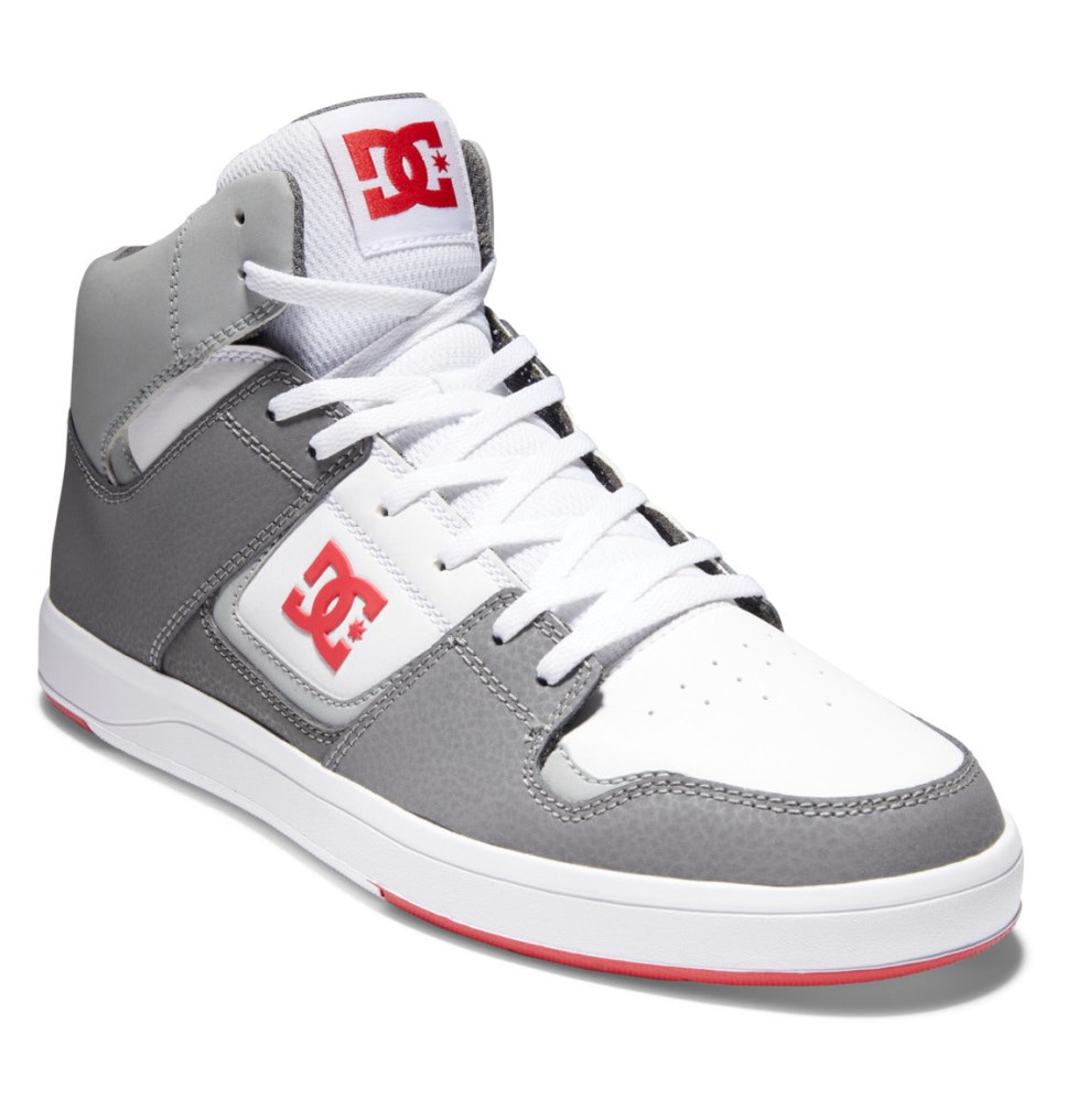 Basket Montante DC Shoes France Cure Blanche Grise Rouge Homme | ZTC-8964957