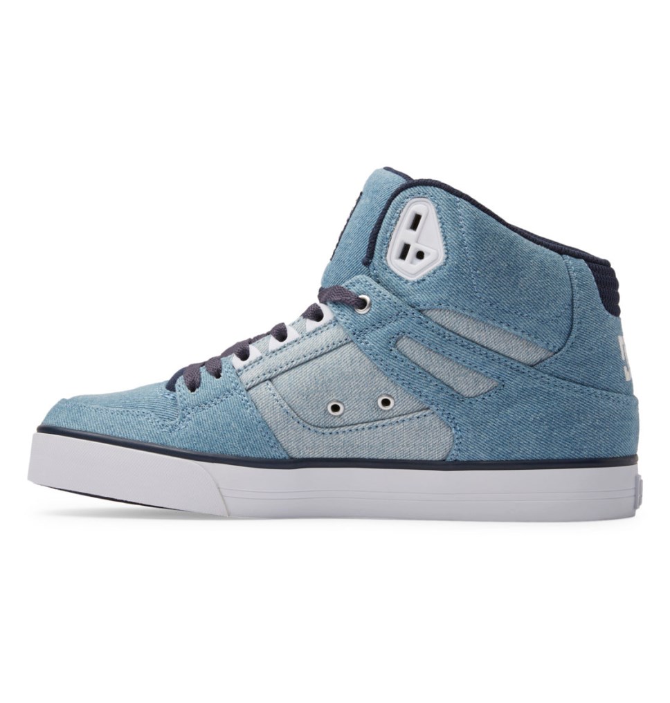 Basket Montante DC Shoes France Pure Cupsole Bleu Clair Homme | GTQ-1627778