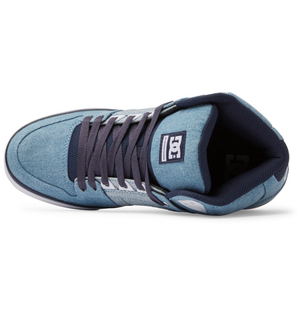 Basket Montante DC Shoes France Pure Cupsole Bleu Clair Homme | GTQ-1627778