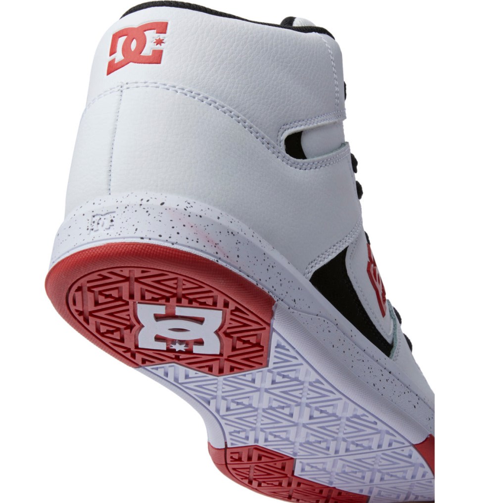 Basket Montante DC Shoes France Cure Blanche Rouge Noir Homme | SOO-4998689