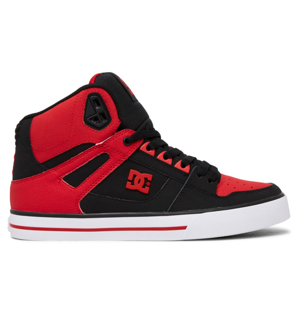 Basket Montante DC Shoes France Pure Rouge Blanche Noir Homme | NSE-2710164