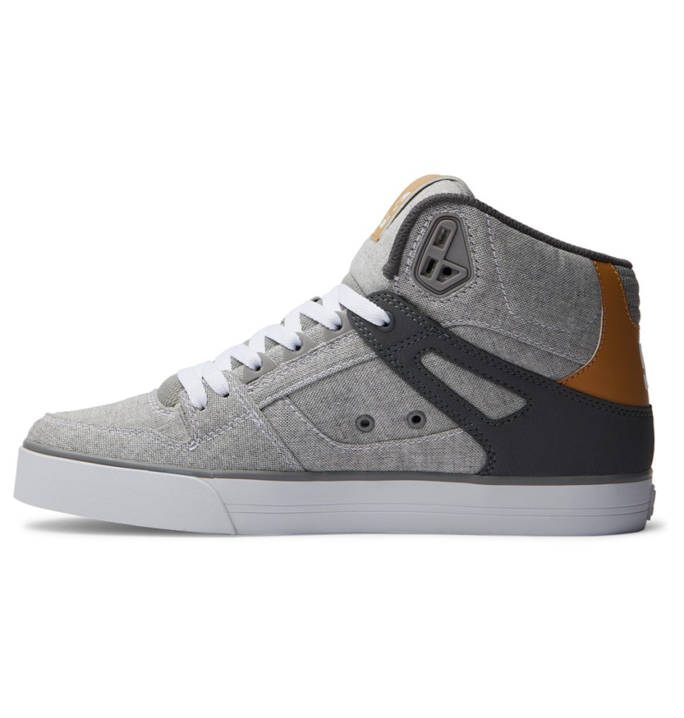 Basket Montante DC Shoes France Pure Grise Blanche Homme | PLG-1197462