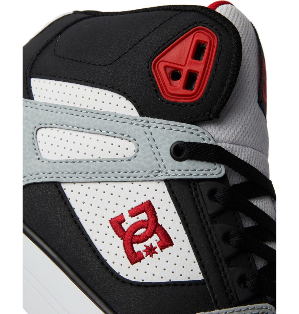 Basket Montante DC Shoes France Pure Noir Grise Rouge Homme | EPI-8453310